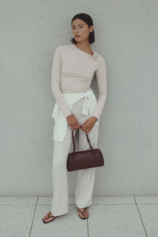 Spodnie Violette wzór jodełka