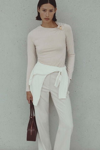 Spodnie Violette wzór jodełka