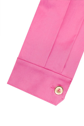 Elegancka koszula z szarfą Taylor różowa - ECHO