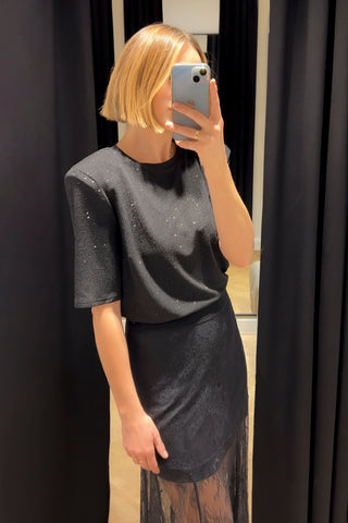 Elegancka bluzka z połyskiem Gitta