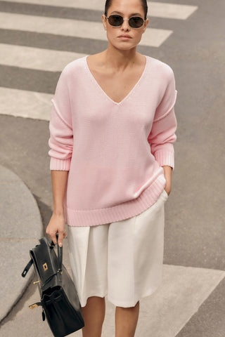 Bawelniany sweter Selena różowy