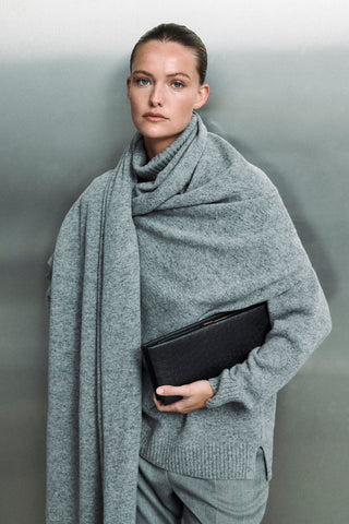 Wełniany golf Emili szary