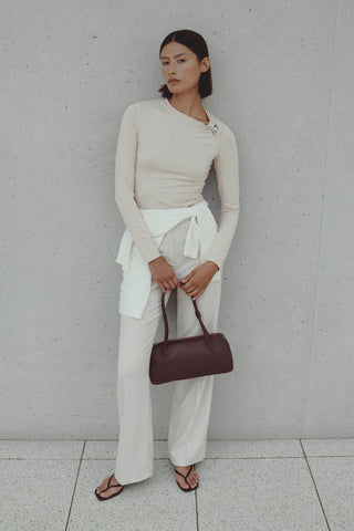 Bluzka z klamrą Blanche z domieszką wełny