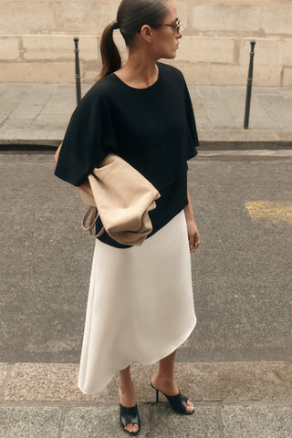 Bluzka Alejandra z peleryną ecru