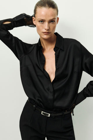 Elegancka koszula z koronką Hariet