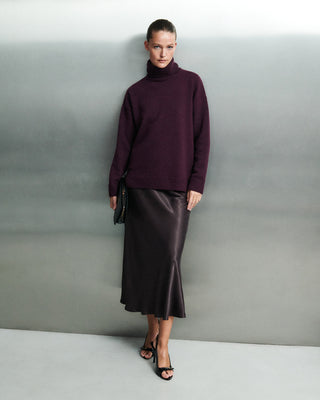 Wełniany golf Emili bordo