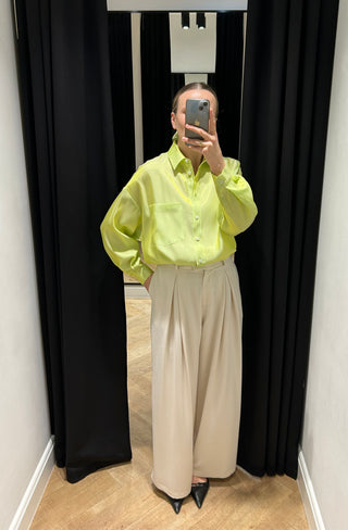 Koszula oversize Agnes z połyskiem