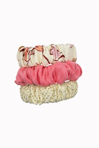 Gumki scrunchies zestaw Summer