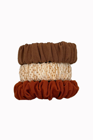 Gumki scrunchies zestaw Safari