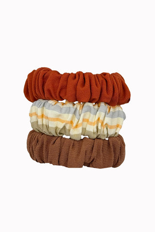 Gumki scrunchies zestaw Sunset