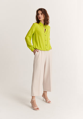 Spodnie z wysokim stanem Rawila beż