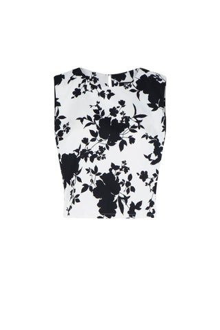 Krótka bluzka Mili w kwiatowy wzór - ECHO