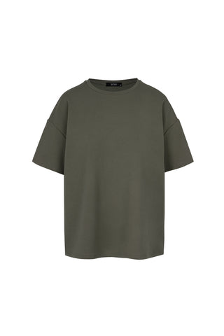 Spodnie z szeroką nogawką Romi khaki