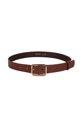 Pasek ze skóry Foli brązowy