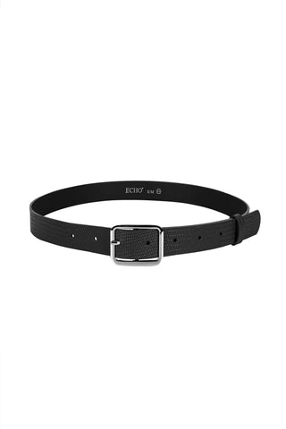 Pasek ze skóry Foli czarny