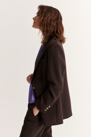 Spodnie Copper eleganckie dzwony brązowe